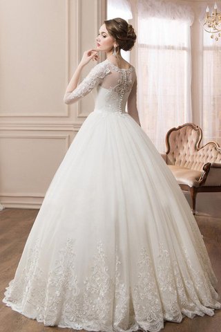 Duchesse-Linie Gericht Schleppe romantisches Elegantes konservatives Brautkleid aus Spitze - Bild 2