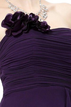 Gerüschtes A Linie Ärmelloses trägerloser Ausschnitt kurzes Abschlusskleid - Bild 5