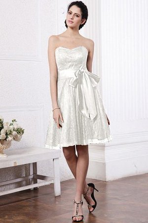 Vestido de Dama de Honor de Corte princesa de Corte-A de Escote Corazón con Cintas - Foto 22