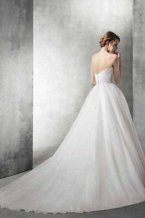 Normale Taille Kapelle Schleppe Tüll Duchesse-Linie sexy Brautkleid - Bild 2