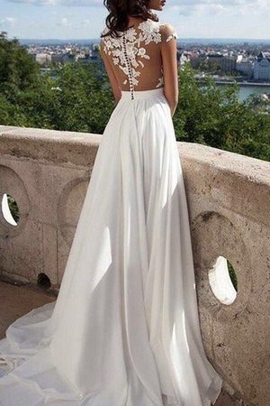 Robe de mariée longue sexy naturel de princesse a-ligne - Photo 3