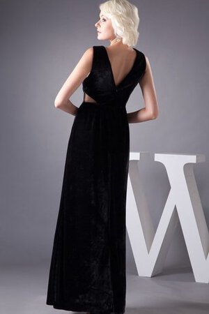 Vestido de Noche de Corte Recto de Plisado de Sin mangas de Espalda con ojo de cerradura - Foto 5