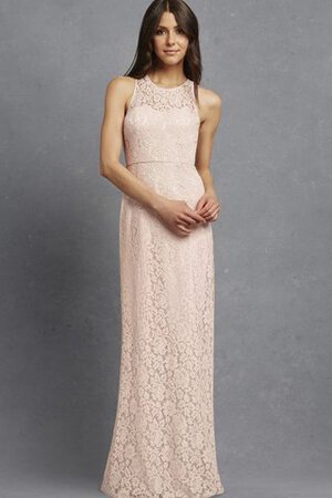 Vestido de Dama de Honor de Sin mangas de Joya de Espalda con ojo de cerradura - Foto 5