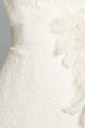 Meerjungfrau Stil Spitze Herz-Ausschnitt Brautkleid mit Rüschen mit Gürtel - Bild 4