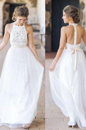 Abito da sposa romantico sbalorditivo conservatore con piega in tulle anello - Foto 3