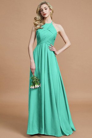 Robe demoiselle d'honneur avec zip jusqu'au sol ruché dénudé de princesse - Photo 20