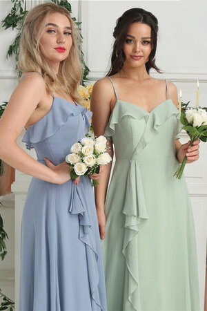 Wunderschönen Elegantes Festliches Brautjungfernkleid mit Rüschen aus Chiffon - Bild 6