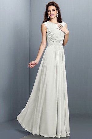 Prinzessin A Linie Plissiertes Normale Taille Brautjungfernkleid mit Drapierung - Bild 16