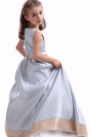 Robe de cortège enfant plissage longue manche nulle col u profond - Photo 2