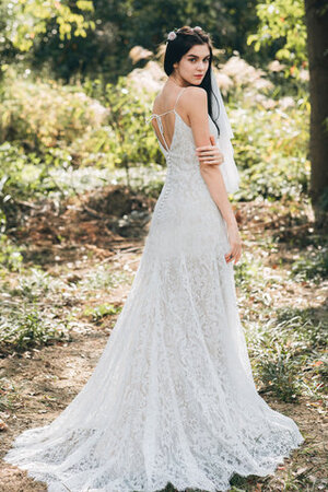 Sencillo Vestido de Novia en Encaje de Deslumbrante de Exclusivo - Foto 3