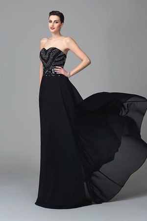 Robe de bal longue solennelle col en forme de cœur de princesse avec perle - Photo 4