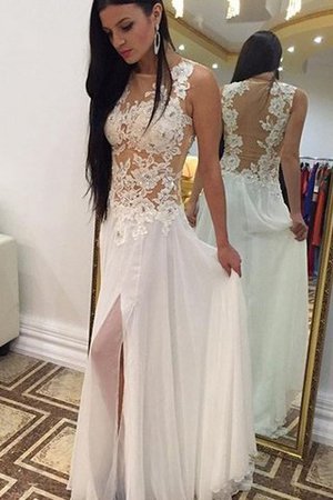 Abito da Ballo Lunghi Tondo in Chiffon A Terra con Applique - Foto 1