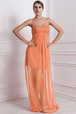 Robe demoiselle d'honneur avec chiffon a-ligne avec zip avec perle de bustier - Photo 19