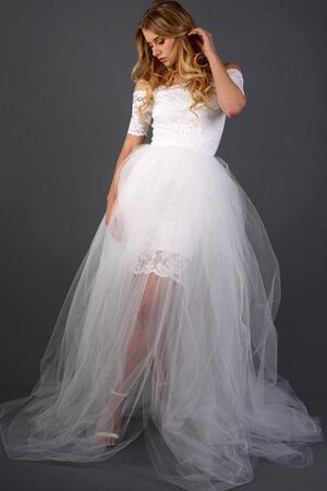 Schön Schlichtes modisches Brautkleid mit Bordüre - Bild 4