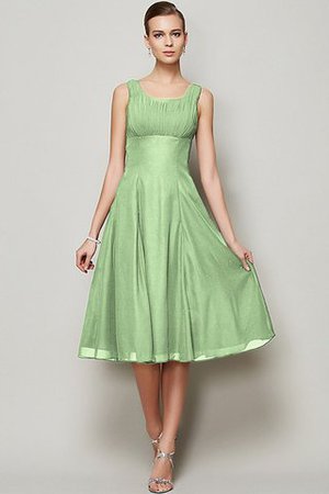 Robe demoiselle d'honneur plissé naturel avec sans manches ligne a avec chiffon - Photo 25