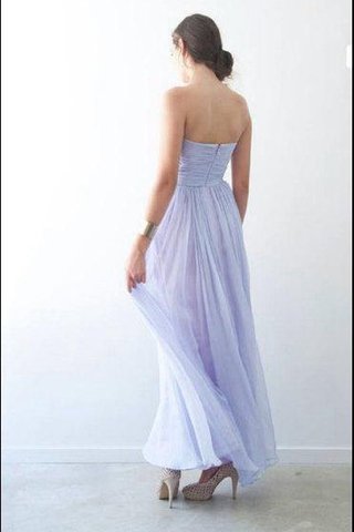 Sencillo Vestido de Dama de Honor de Corte-A de Escote Corazón de Sin mangas - Foto 2