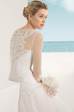 Langärmeliges Bateau Halle langes Modern konservatives Brautkleid - Bild 2