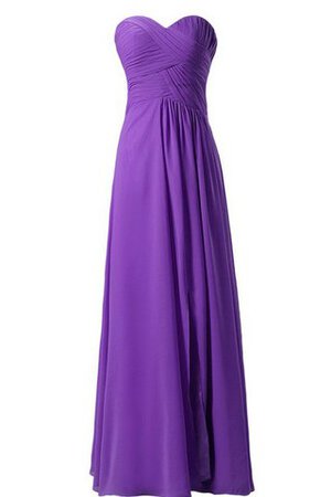 Robe demoiselle d'honneur plissage naturel ruché ligne a avec chiffon - Photo 10