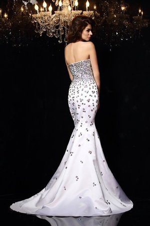 Vestido de Fiesta de Corte Sirena en Satén de Sin mangas de Escote Corazón - Foto 2