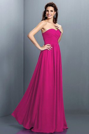 Abito da Damigella Senza Maniche Cuore con Festone in Chiffon con Piega - Foto 11