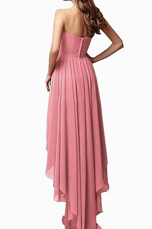Robe demoiselle d'honneur distinguee à la mode plissage col en forme de cœur croisade - Photo 2