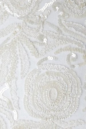 Abito da Sposa con paillette Tubino in Pizzo con Perline Romantico con Applique - Foto 7