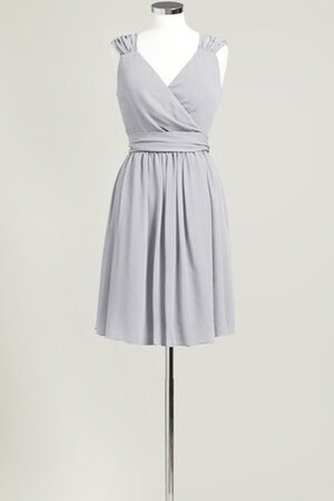 Vestido de Dama de Honor de Corte-A de Corto de Sin mangas de Escote en V - Foto 10