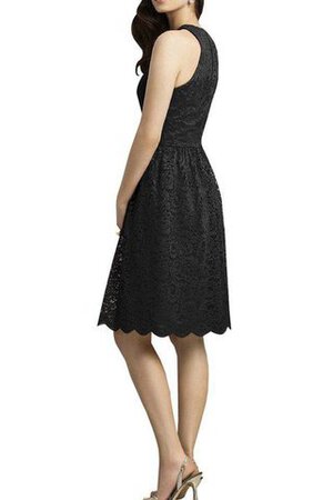 Vestido de Dama de Honor de Corte-A en Encaje de Corto de Sin mangas de Encaje Adorno - Foto 2