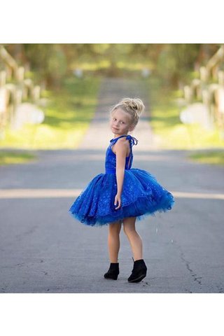 Vestido de Floristas de Corto de Sin mangas de Joya de Escote halter de Hinchado - Foto 2