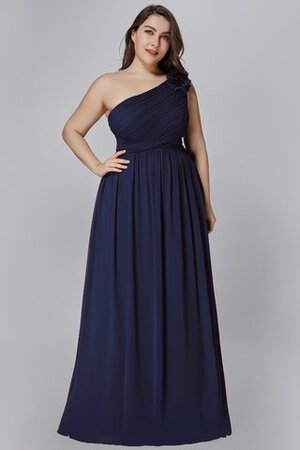 Robe de bal distinctif ceinture haut manche nulle en satin extensible en grandes tailles - Photo 8