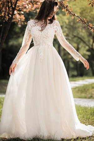 Vestido de Novia de Dulce de Mangas Illusion de Sala de Largo - Foto 4