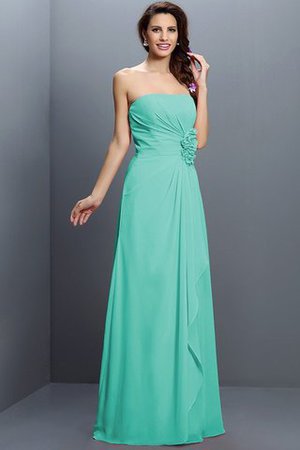 Vestido de Dama de Honor de Imperio Cintura de Flores de Hasta el suelo - Foto 15