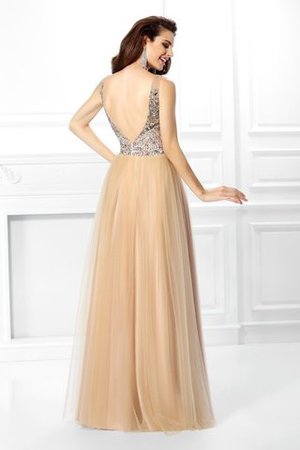 Rückenfreies Duchesse-Linie Normale Taille Anständiges Quinceanera Kleid mit Pailletten - Bild 2