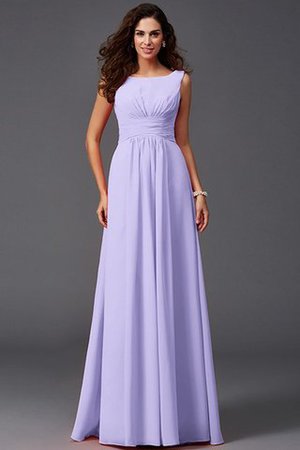 Chiffon Prinzessin Anständiges Brautjungfernkleid mit Rüschen ohne Ärmeln - Bild 18