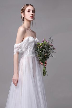Abito da sposa spazzola treno in pizzo fuori dalla spalla adorabile particolare lunghi - Foto 8