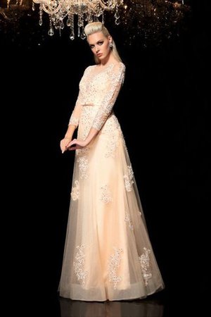 Robe de mariée longue sexy avec manche longue appliques de princesse - Photo 5