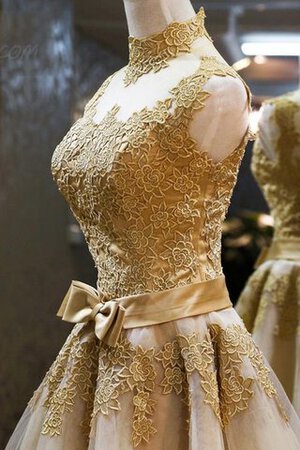 Robe fête de la rentrée romantique facile avec zip decoration en fleur avec nœud - Photo 2