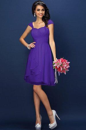 Abito da Damigella in Chiffon con Piega Conotta A-Line Principessa - Foto 24