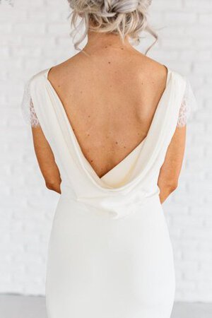 Abito da Sposa in pizzo con Manica Corte Romantico A Terra Cappellino Formale E Informale - Foto 3