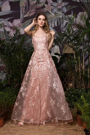 Natürliche Taile Einzigartig A-Linie Prinzessin Formelles Abendkleid - Bild 6