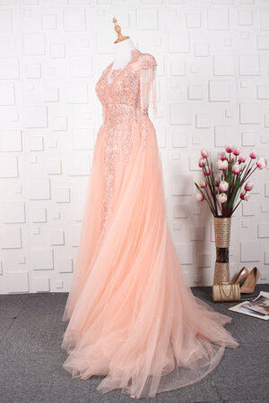 A-Linie Queen Neckline Ziemlich Ärmelloses Ausgefallenes Brautkleid - Bild 10