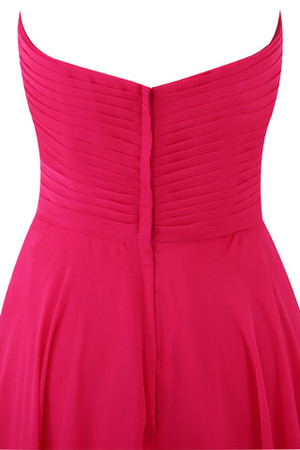 Robe de soirée naturel moderne avec chiffon balancement manche nulle - Photo 6