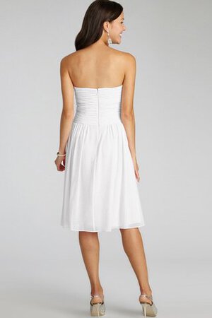 Robe demoiselle d'honneur courte ruché croisade de bustier en chiffon - Photo 28
