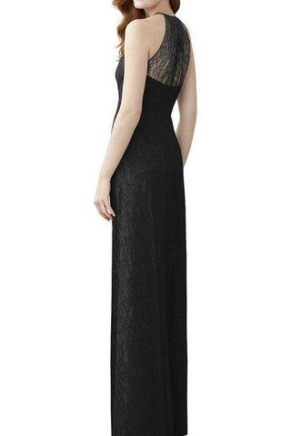 Vestido de Dama de Honor de Corte Recto en Encaje de Largo de Mangas Illusion - Foto 2