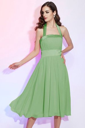 Robe demoiselle d'honneur plissé simple de princesse au drapée avec chiffon - Photo 25