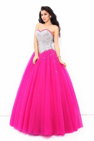 Robe de quinceanera formelle longue avec sans manches cordon longueur au ras du sol - Photo 3