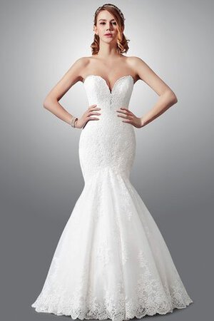 Robe de mariée attirent avec sans manches sans ceinture avec broderie avec zip - Photo 1
