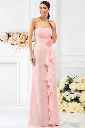 Robe demoiselle d'honneur longue manche nulle avec chiffon avec zip de fourreau - Photo 21