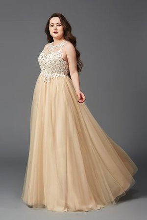 A Linie Empire Taille Anständiges Bodenlanges Ballkleid für Mollige - Bild 4