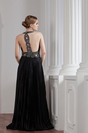 Schlüsselloch Rücken A-Line langes Abendkleid mit Perlen - Bild 9